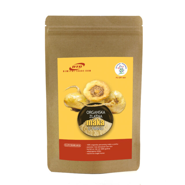 Organska zlatna maka u prahu